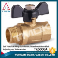 TMOK dn15 forged full port female-female brass ball valve npt thread land for sale in russia ball valve